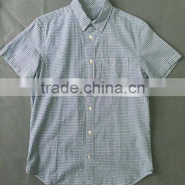 2017 check Shirts for men 100% cotton european urban party wear slim fit long sleeve manufacturer