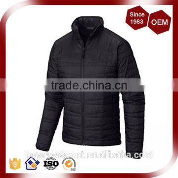 Smooth-faced 30D Ripstop Fabric Black Clothes Men's Down Jacket