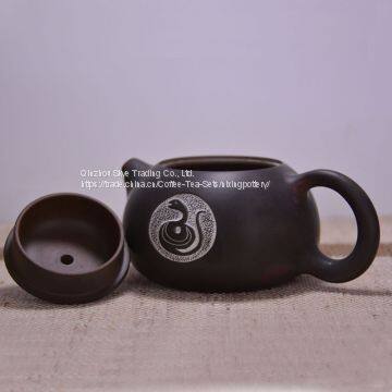 Horse Running Design Hand Carving Tea Pot Zisha Tea Pot China Teapots Qinzhou Nixing photo-3