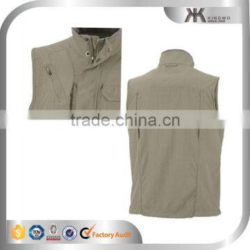 New Arrival High Neck Chest Pocket Fittness Man Vest photo-2