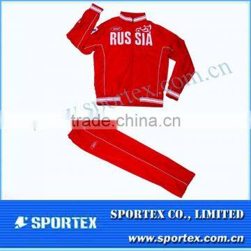 Mens jogging suit wholesale / zip up running tracksuit for sportwear