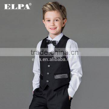 ELPA Latest Design Handsome Black Kids Suits Three Pieces Boys School Uniform Suits photo-2