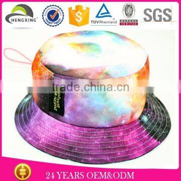 Stocked Custom Print Cloud Bucket Hat no Logo/small Logo on the Bucket Hat Brim photo-4