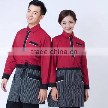 Custom Good Quality Elestic Pants Hotel Staff Uniform , Hotel Uniform Design for Waiter and Waitress photo-3