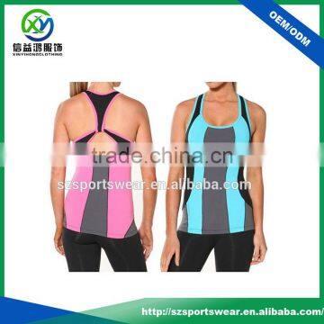 Private brand design sexy sublimation printing women sport tops with brand name