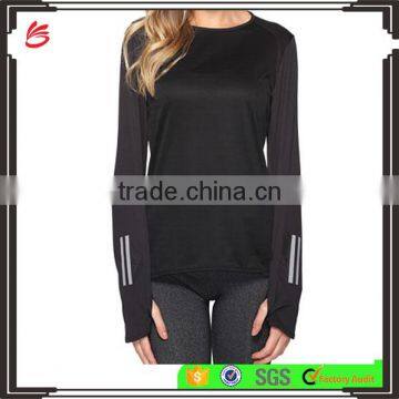 High quality women t-shirt custom t-shirt women t shirt wholesale China O-neck long sleeves t shirt