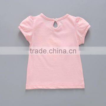 Wholesale Summer Cotton Priting Kids Girl Short Sleeve t Shirts photo-5
