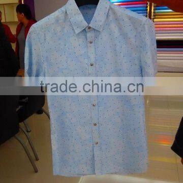 Summer short sleeve printing men shirt