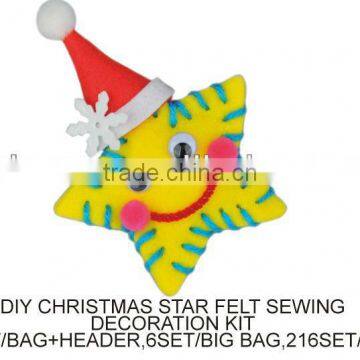 (S94) DIY CHRISTMAS STAR FELT SEWING DECORATION KIT