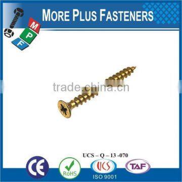 Made in Taiwan High Quality Yellow Zinc Coated Wood Screws Self Tapping Screw photo-4