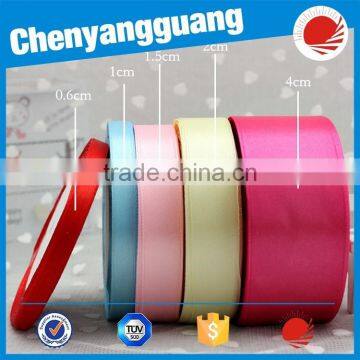 2017 Fashion double sided polyester Satin Ribbon,elastic satin ribbon