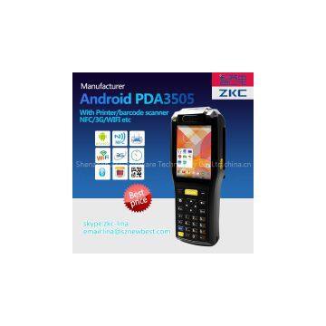 Android OS Handheld PDA with internal thermal printer and support WIFI,GPS