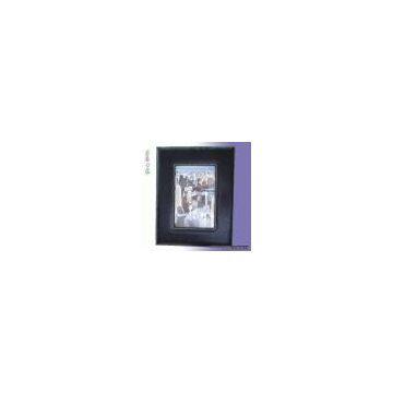 Leather Cover Wooden Photo Frame