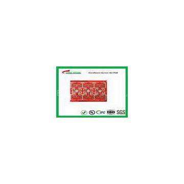 Thin Printed Circuit board 0.4mm 2layer PCB Red solder IPC standard with UL ROHS