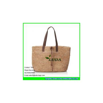 Crochet Handbag Natural Raffia Straw Bag