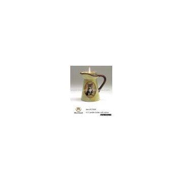 Ceramic candle holder