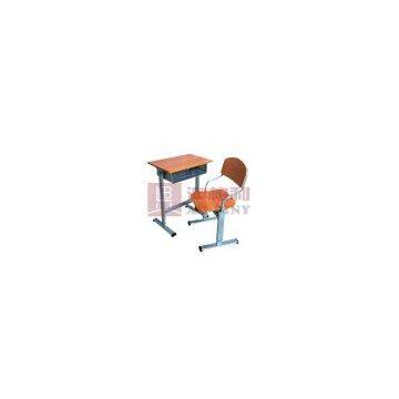 sell student desk and chair(school furniture)ST-0404 Egg-Tube Adjustable Single Desk & Chair