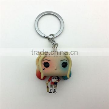 Newest Pocket POP keychain SUICIDE SQUAD Harley Quinn, PVC doll keychains cheap price