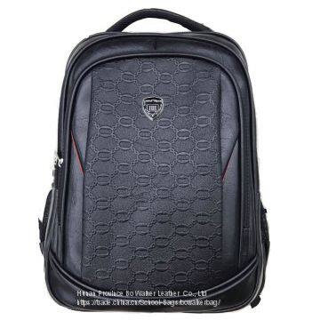 Business PU Leather Backpack, Travel Bag 15.6-Inch Laptop Computer Notebook,for College Travel