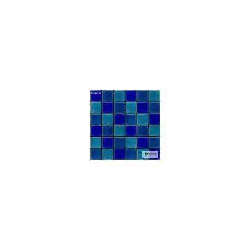 Ice-glazed mosaic tiles