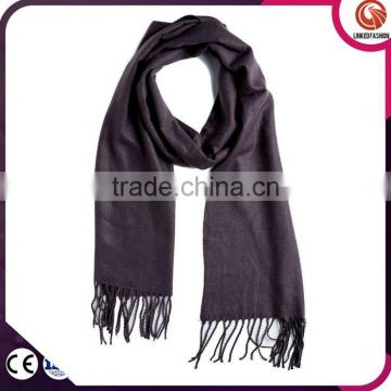 Winter fashion knitted plaid scarf for men