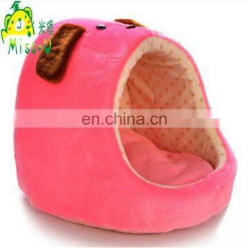 High Quality Cozy Pink Plush House Pet Toys For Cute Dogs