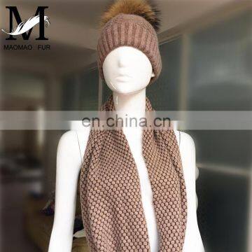 New Design Wool Unisex Plain Knit Hats High Quality Wool Scarf Hat and Scarf Knitting Machine photo-6