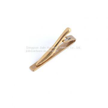 Chinese Wholesale Tie Clip Supplier Brass Tie Clip 5.0mm*40mm Length Short Tie Pins photo-2