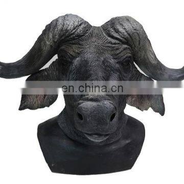 high quality full head buffalo toro animal costume ox Latex bull mask