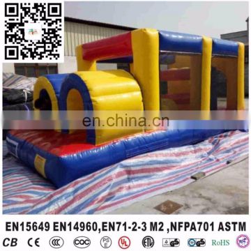 Extreme Rush cheap Inflatable Obstacle course with Crawling Tube