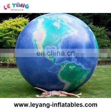 Giant inflatable advertising sphere earth balloon for show or parade