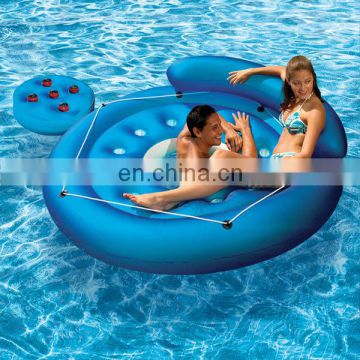 inflatable Island Float lounge relaxing pool water toy