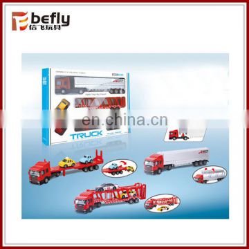 Kids metal trailer truck toy