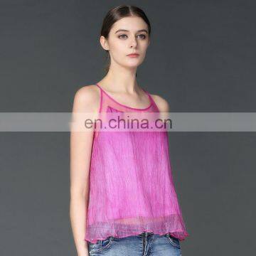 T-WV001 Women Vests Bulk Sexy Chiffon Camisole photo-2