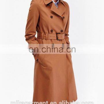 MIKA2174 Khaki Twill Trench Coat