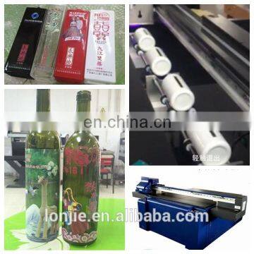 White ink glass bottle uv printer price