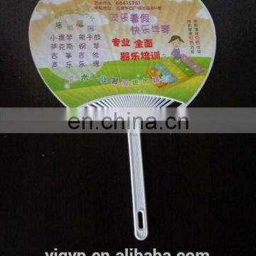 Cheap promotional customized printed PP fan