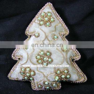 Hand Embroidery Decorative Christmas Ornament Designer