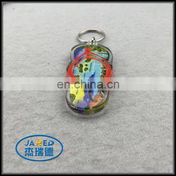 Metal Ring Crafts Plastic Slipper Keychain Pendant for Promotion photo-3