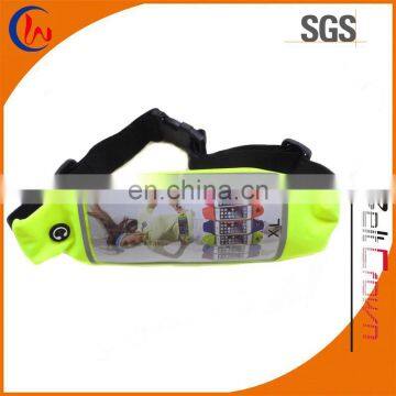 Waterproof safety customized touch screen running waist belt