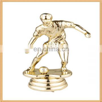 Wholesale Cheap Small Bright Gold Plated Plastic Figure Trophy