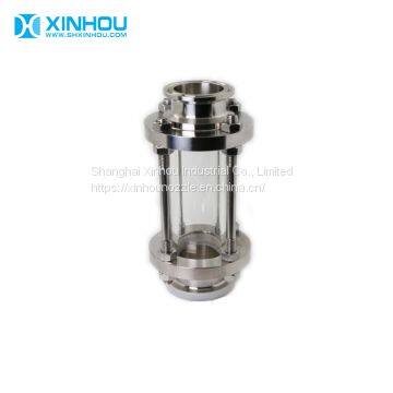 Industrial 360 Sanitary Tubular Sight Glass with Glass Tube