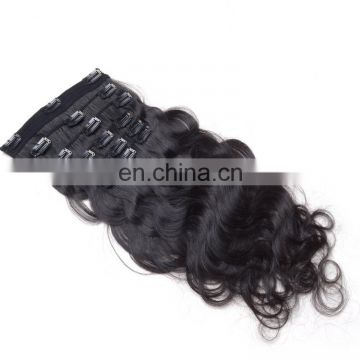 Bundle Weft Brazilian Peruvian Indian Remy Virgin human 36 inch hair extensions clip in