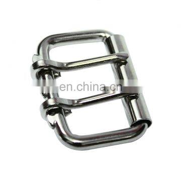 Metal Roller buckle With 2 Pins double prongs roller buckle