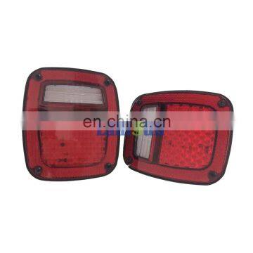 For Jeep TJ Replacement Tail Lights RED LENS w/ Bright Red LED's LED License Plate Lights J204 photo-6