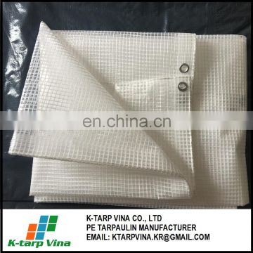 140GSM LENO TARPS / CLEAR POLY TARPS / CLEAR PE TARPAULIN