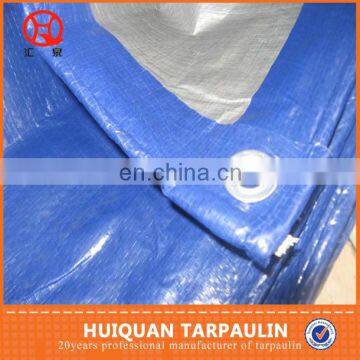 3m x 3.6m Tarpaulin 270GSM Heavy Weight Tarp Waterproof Boat Cover Black/Silver photo-2