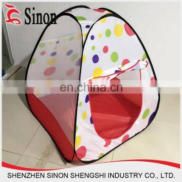 Cheap 190T polyester dots children kid play fun tent for two person