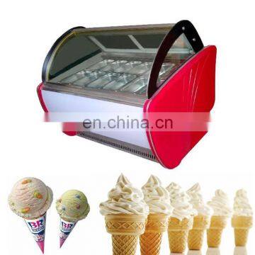 The Hottest Sale Mini Ice Cream Display Freezer with standard CE/ ice cream display showcase Cold Food Refrigerated deep freezer