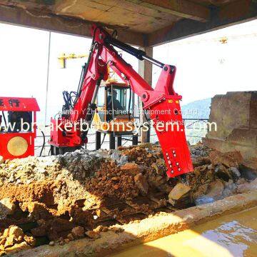 Stationary Booms Rockbreaking System
